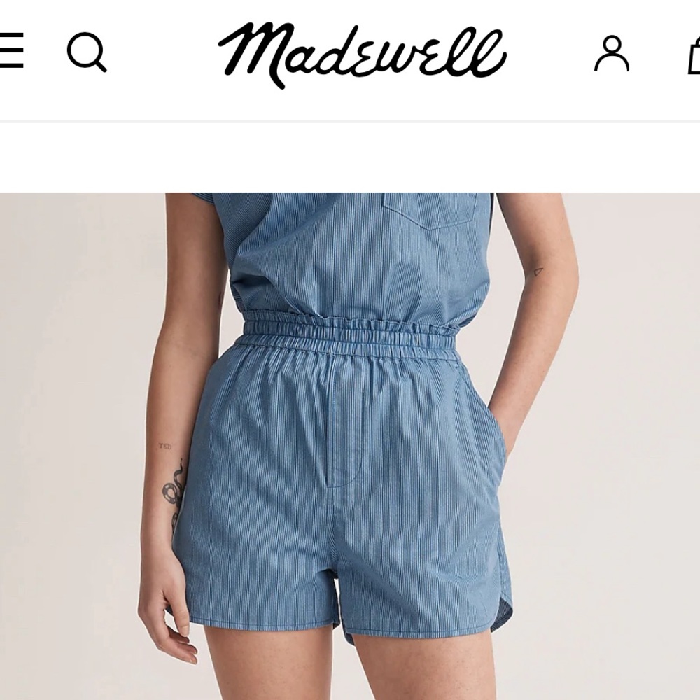 NWT: medium Madewell Pull on shorts!
